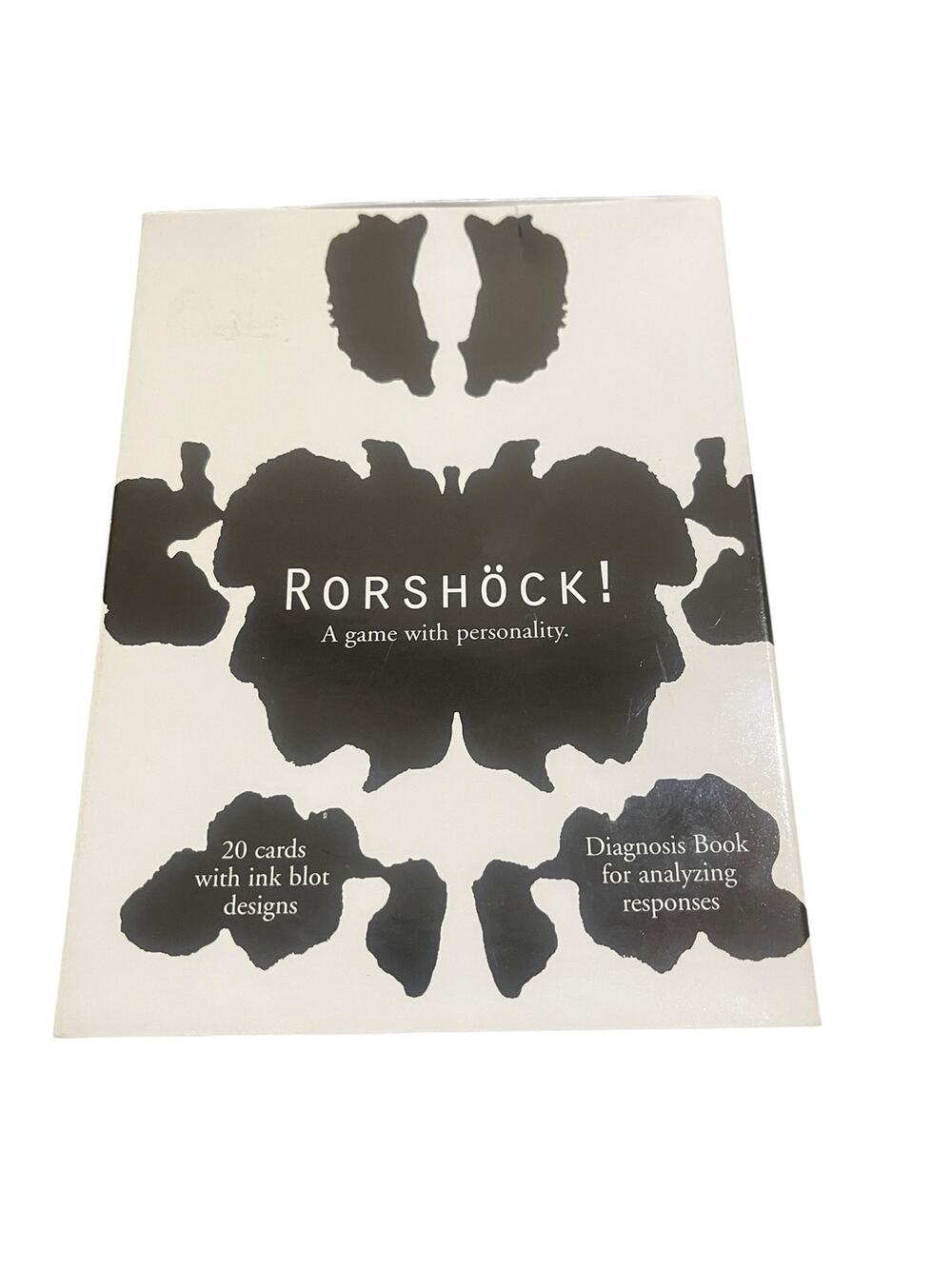 Rorshock! A Game With Personality-Diagnosis Book and 20 cards with Ink Blots
